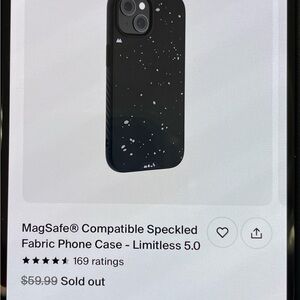 Mous Black MagSafe-Compatible iPhone Case